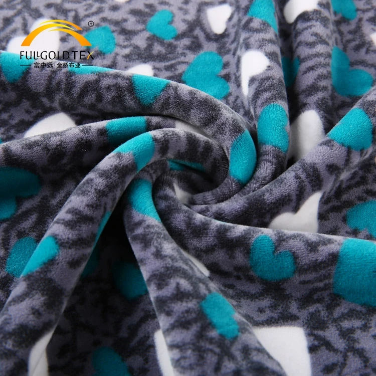 China wholesale custom thick super soft touch printing velvet upholstery bed sheet velour spandex fabric