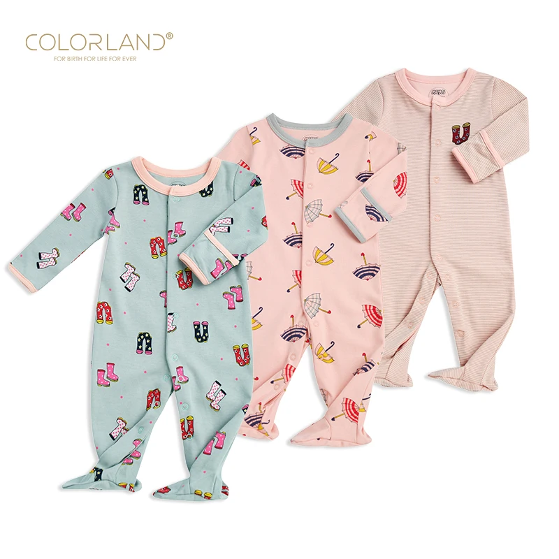 COLORLAND 2019 New Fashion Baby Jumpsuit Romper For New Born Baby
