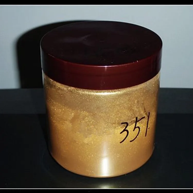 
10-60um particle size luster golden pearlescent mica gold powder pearl pigments wholesale 