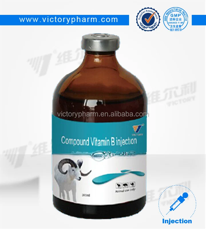 
Complex Vitamin B injection Cattle, Fowl, Horse, Other Special Breed animals 