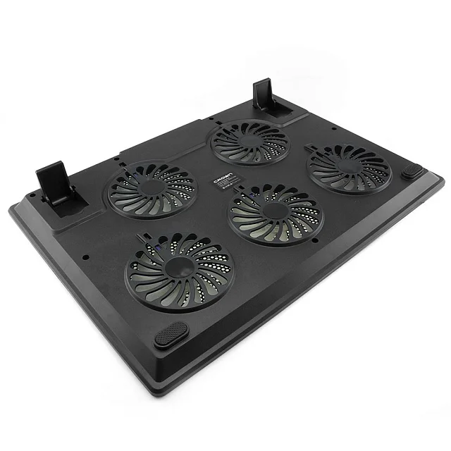 Computer cooling pad laptop fan cooler 5V aluminum rgb laptop cooler stand dual usb 5 fans cooling computer