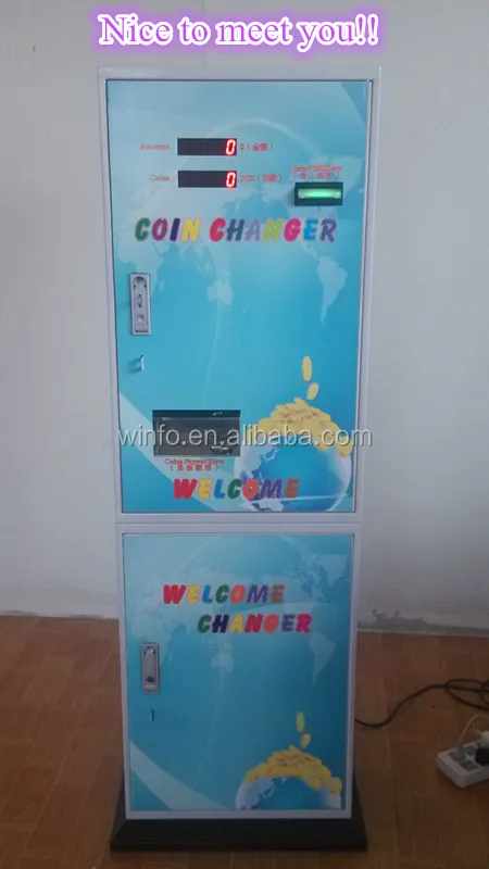 Big Capacity Value Coin Exchange Machine/Automatic Cash Machine/Bill Receptor Currency Exchange Machine Made in China
