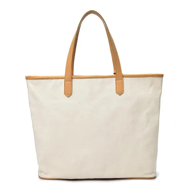 Wholesale canvas duffle bag cotton ladies shopping bag