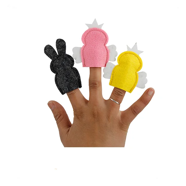 
OEM design finger puppets felt for kids 