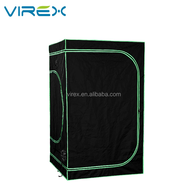 120x120x200 CM Virex Black Hydroponic Mylar 600D Indoor Garden Grow Tent