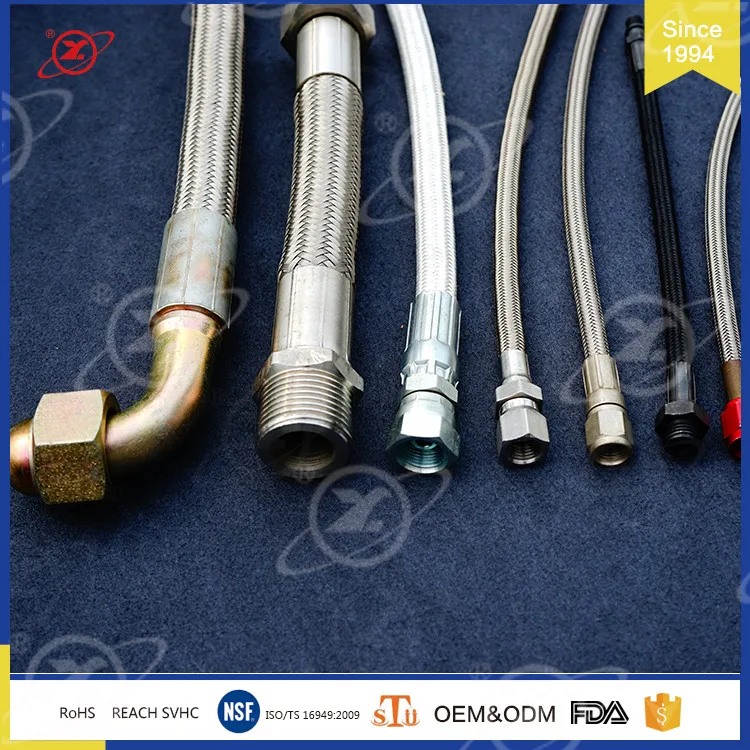 HY-003 жаростойкий металлический гибкий шланг из нержавеющей стали ptfe капиллярная трубка высокого давления