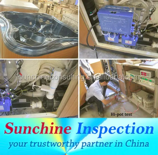 
Spa Hot Tubs Inspection Service in Pinghu, Yiwu, Jiaxing / QC Services for Sanitary Ware in Zhejiang 