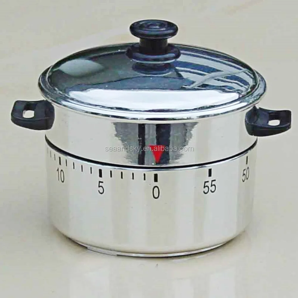 
silver rice cooker steamer pressure cooker champagne bucket coffee pot shape dial kitchen timers 