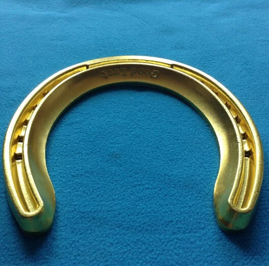 High Quantity Forging Golden color Horseshoes horse shoes