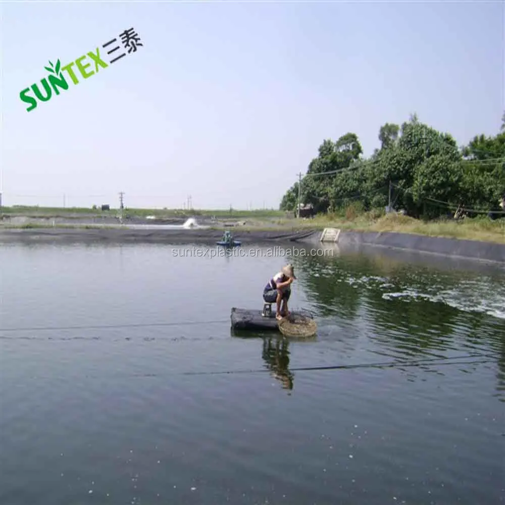 High tensile strength 100% new material polyethylene pool liner,black color fish farming pond liner with UV treated,10 years
