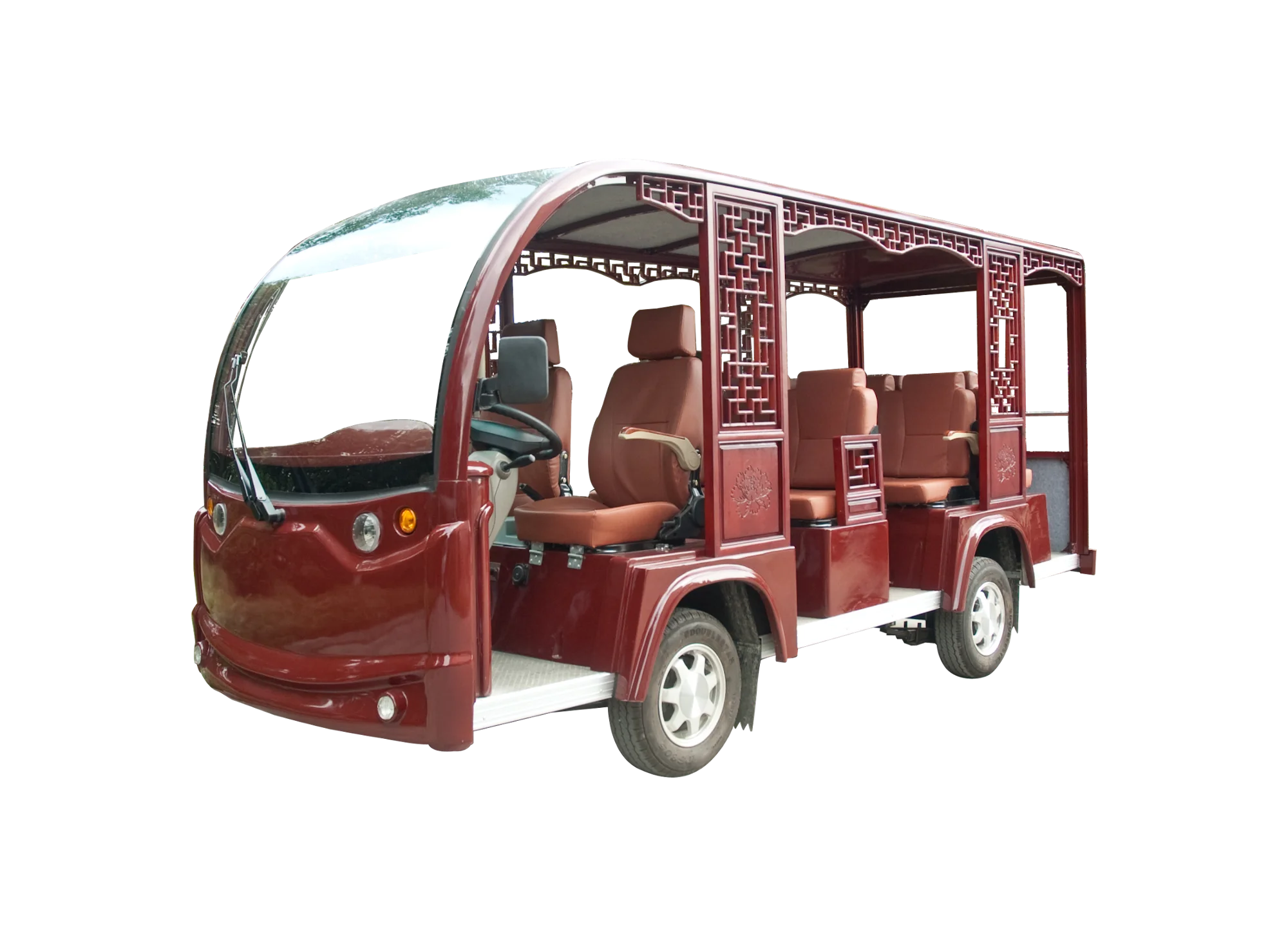 14 seater electric shuttle bus without Door AW6142K car electric vehicle
