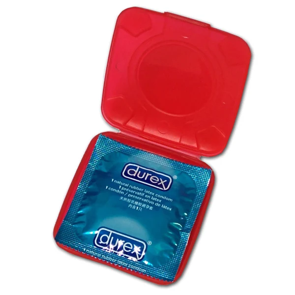 
Compact Square Plastic Condom Box 