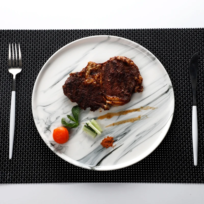 Wholesale Ceramic Porcelain Restaurant 10.5 Ceramic Dinner Set Ceramic Plate