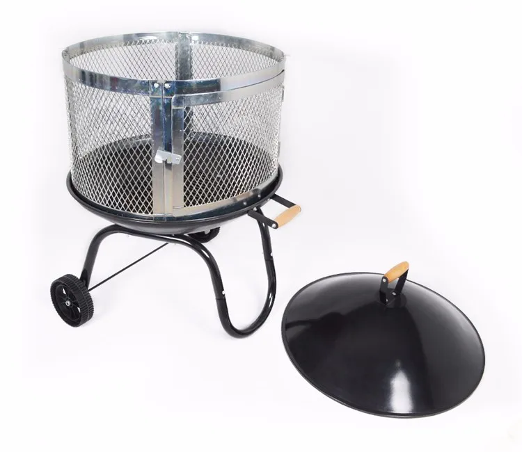 metal fire pit designs, outdoor fire pits Delux Fireplace with cooking grid