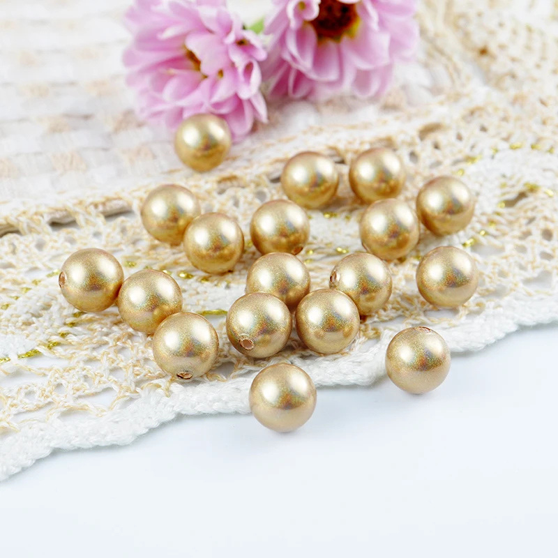 High Quality Colorful  More Types and All Size Half A Hole Plastic Pearl Beads Loose Ivory Pearl Jewelry DIY Jewelry Making