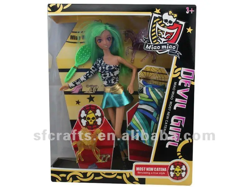 2012 Beautiful plastic sexy devil girl doll