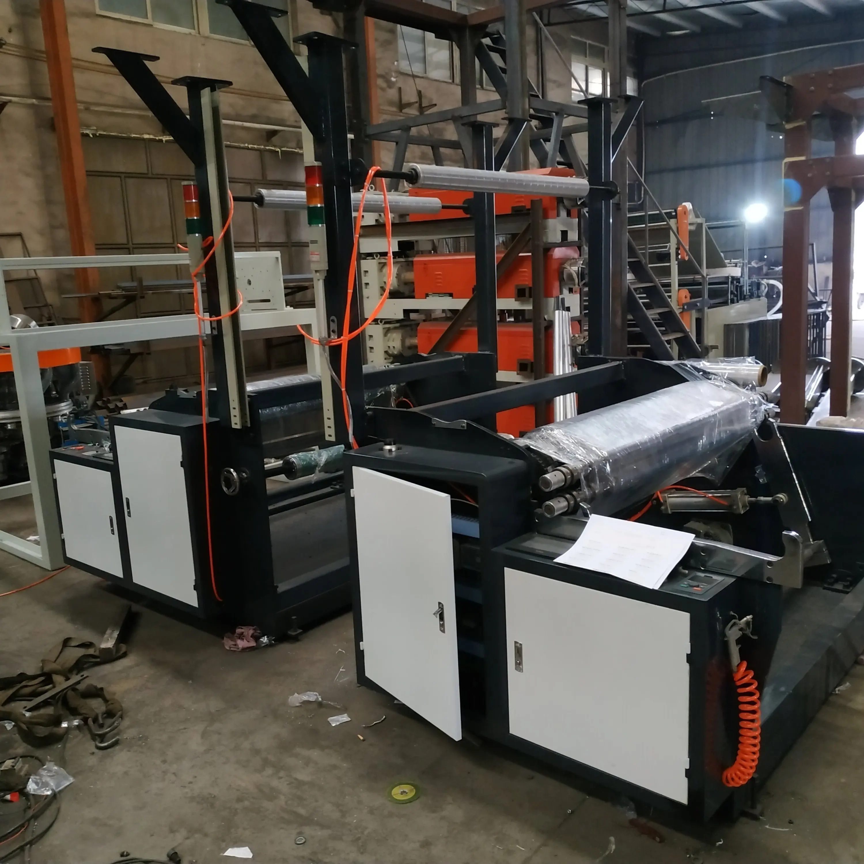 
auto winders plastic film blown extruder 