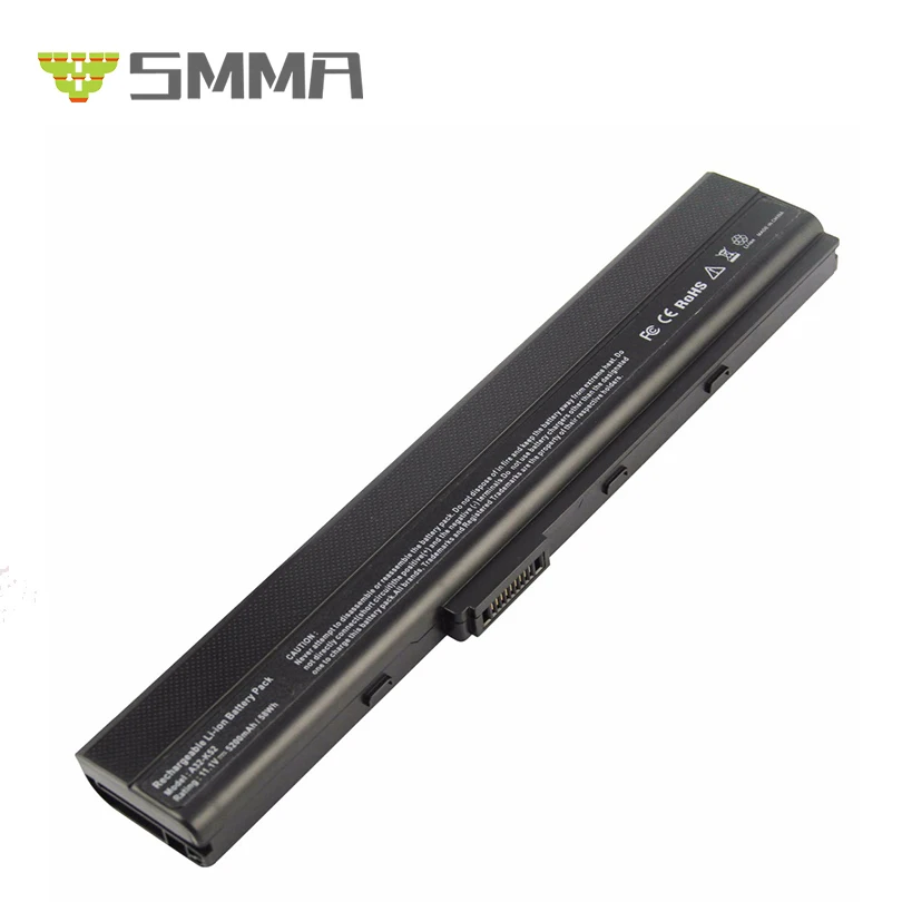 11.1V 5200Mah 6 Cells Laptop Battery for ASUS K42 K52 A52 Series 70-NXM1B2200Z A31-K52 A32-K52 A41-K52 A42-K52