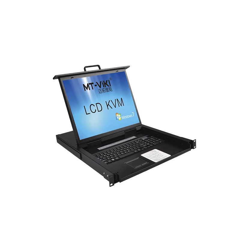 19 inch LCD KVM switch with VGA 8 port, MT-VIKI 19' LCD KVM Console Drawer, 1U Rack LCD KVM Switch