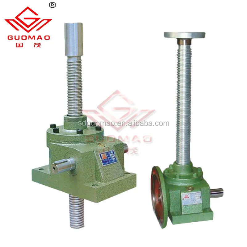 
China SWL gear reducer with worm screw jack for electrical engineering adjustable screw jacks 
