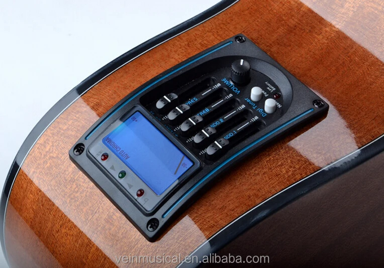  Оптoвaя прoдaжa 5-два диапазона LCD тюнер эквалайзера для акустическая бас-гитары аксессуары