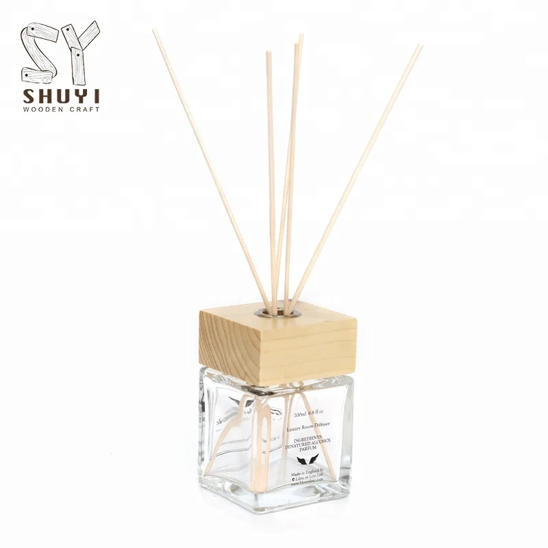 Air Fragrance Essential Oil Diffuser Wooden Perfume Cap