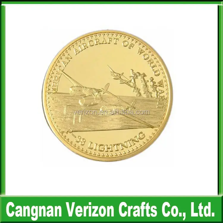 Professional Custom made metal antique gold coin