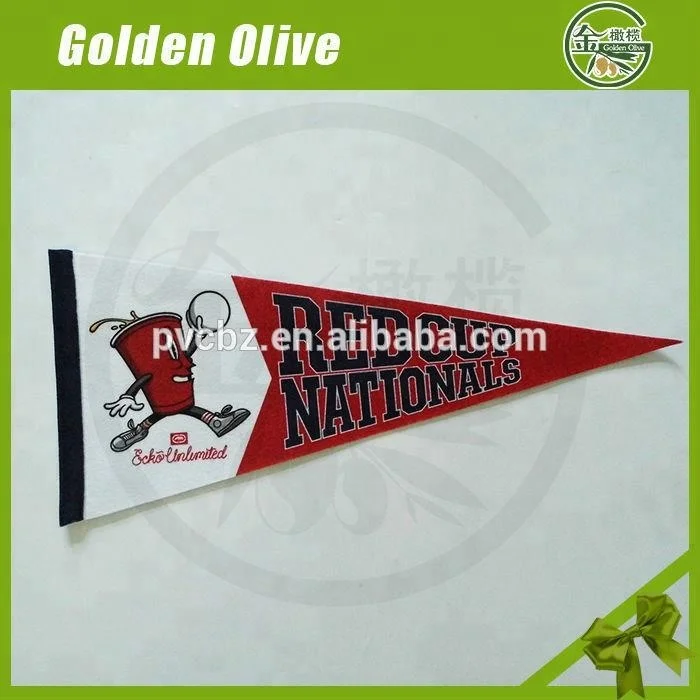Factory supply sports team satin blank pennants