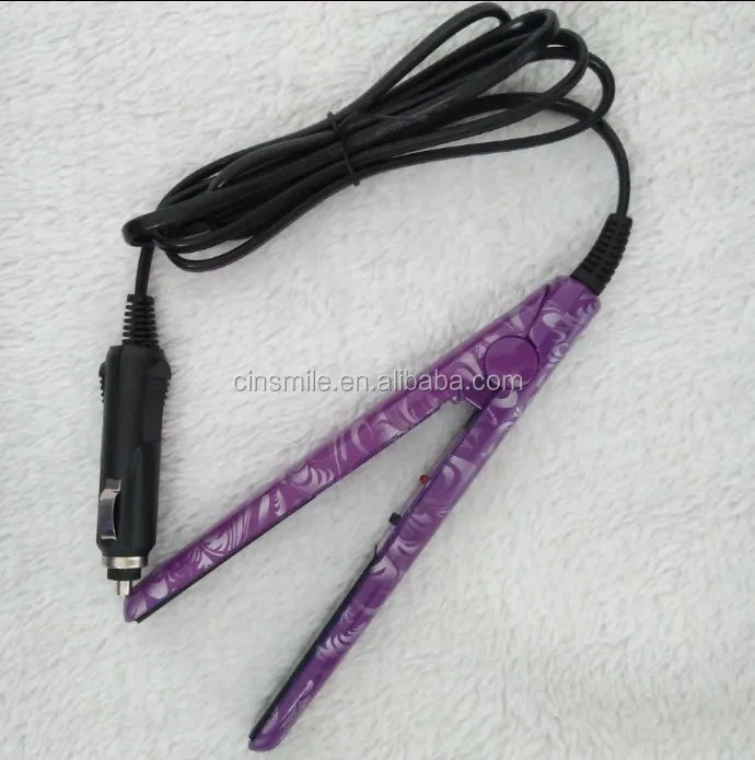 Hot sale mini car-charger hair straightener use in the car