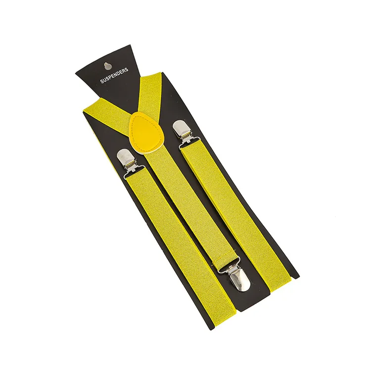 Yiwu  Cheap Price Clip-on Suspender Elastic Y-Shape Adjustable Braces
