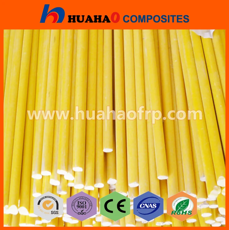 Стеклопластик стержень, Высокая Прочность Красочные УФ прочный Пултрузионный Производитель Стеклопластикового Стержня