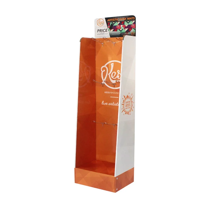 2024 New Cardboard Peg Hook Display Free New Custom Design High Quality Promotion Recyclable Cardboard Peg Hook Display