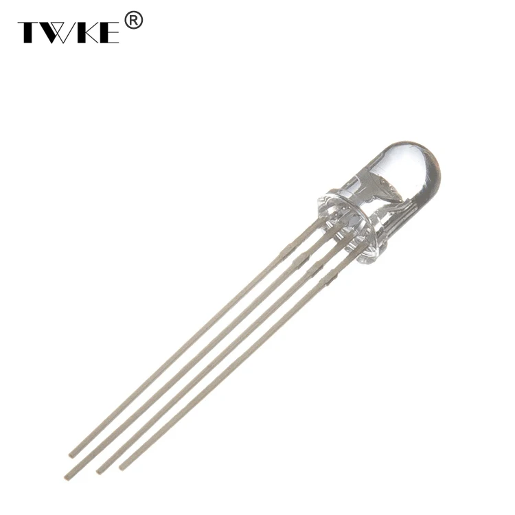 
RGB Led Diode 5mm 4-pins Through Hole Led Chip 