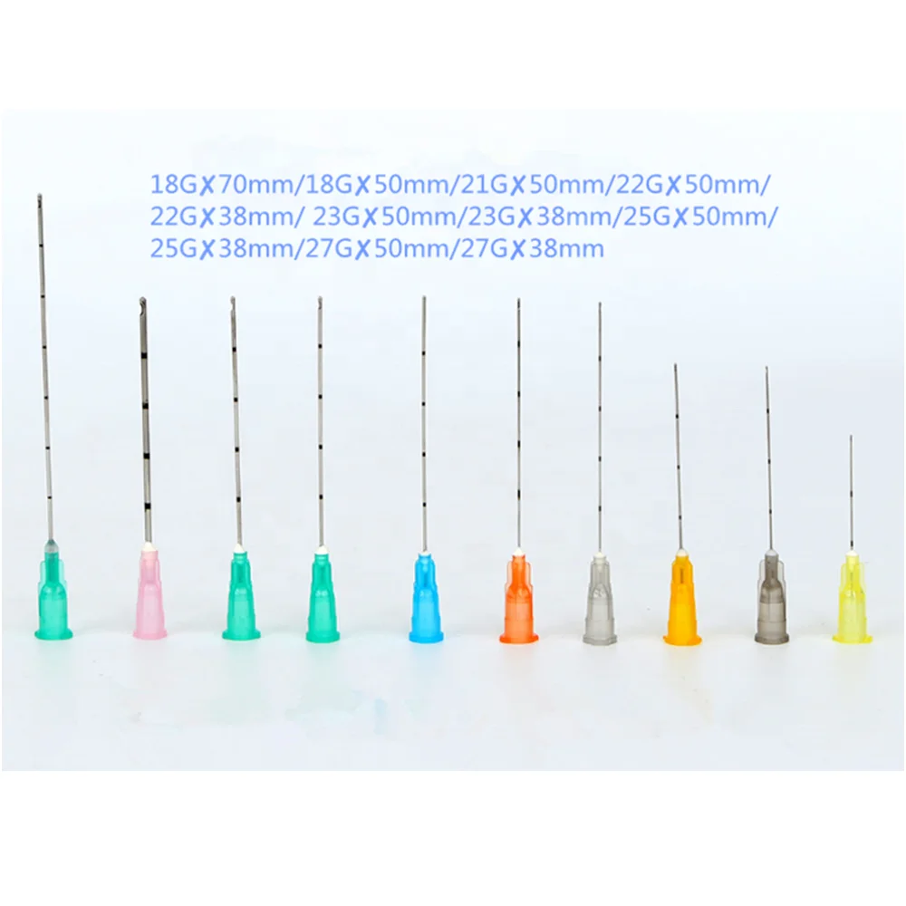 Disposable Top-selling 22g 50mm blunt tip micro cannula