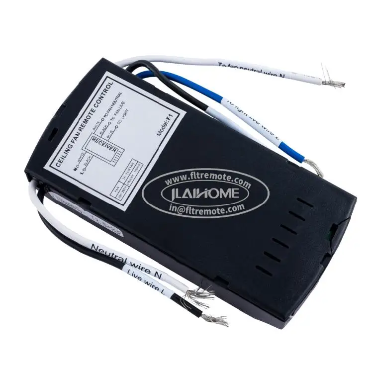 Умный черный пульт дистанционного управления для потолочного вентилятора