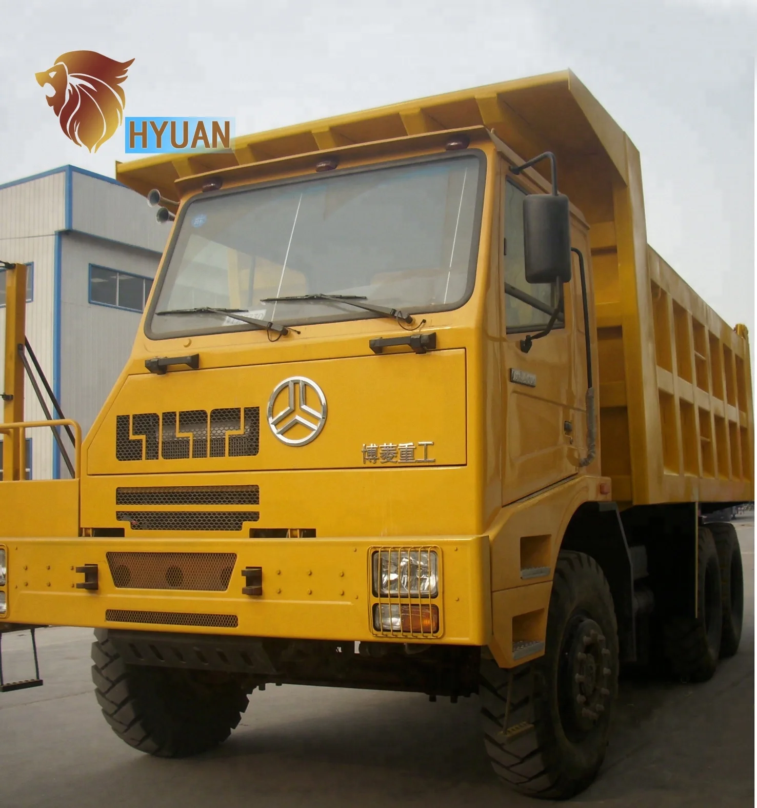 Hyuan Brand 60T high quality SINOTRUK cargo truck HOWO cargo semi trailer for sale low price