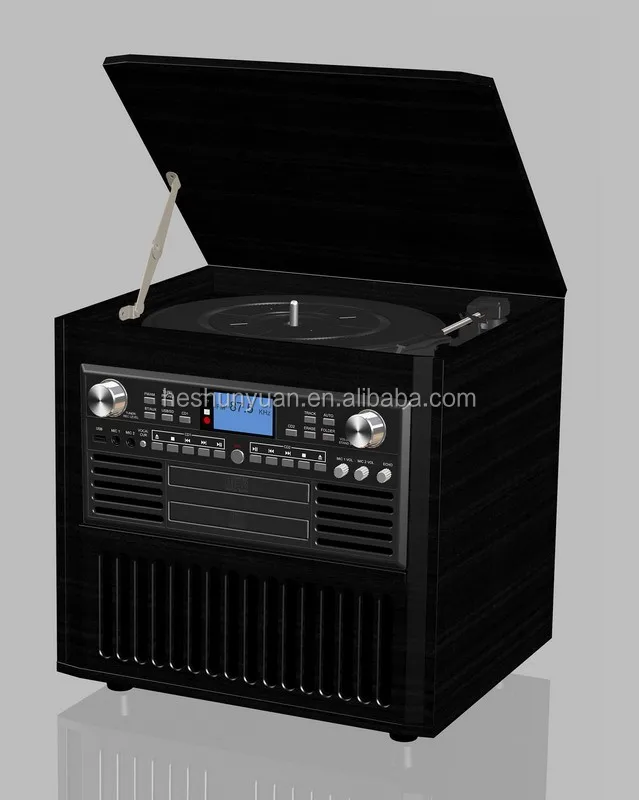 Wholesales Retro Wooden Vinyl Records Player / Gramophone / Phonograph / Antique Vintage Turntable