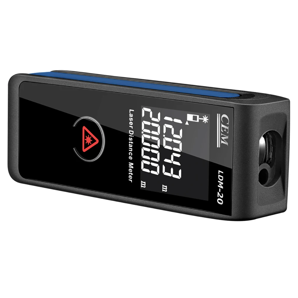 
CEM LDM-20 65ft/20m MINI Laser Distance Measure with Highlight LCD Display Battery Include 