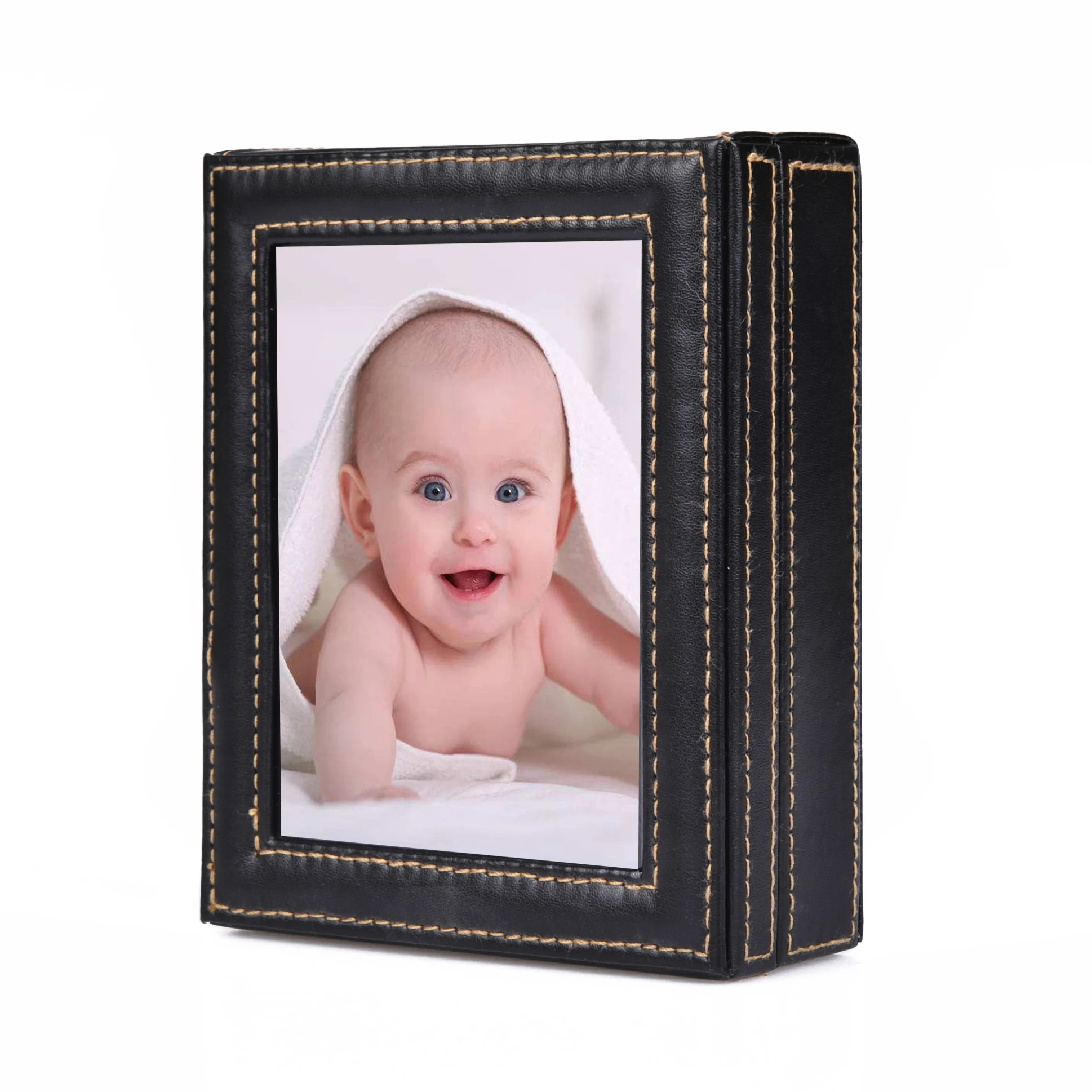 Baby Handprint Footprint Clay Photo Frame