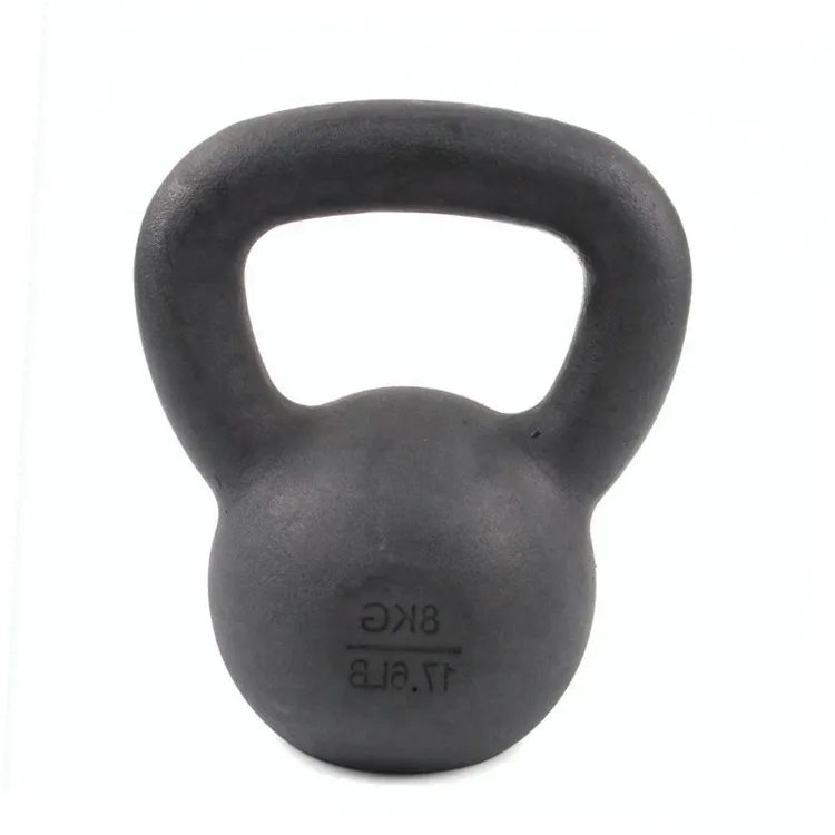 Wholesale Custom Durable Black Powder Cast Iron Competition Kettlebell For Sale