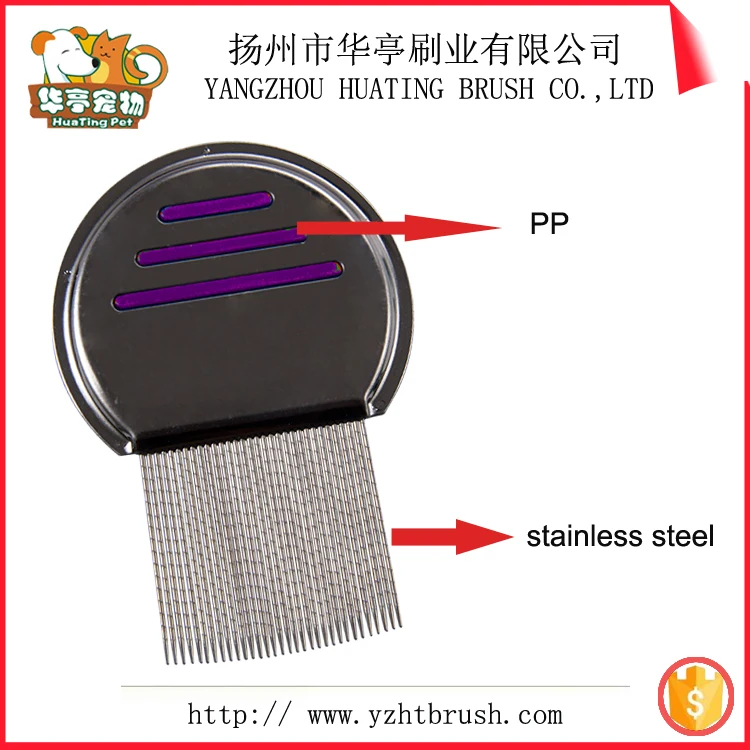 Specializing removal pet lice stainless steel handle head lice comb