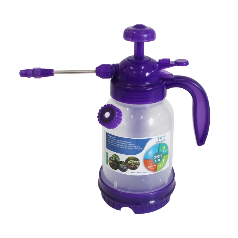 
2021 Hot Selling High Quality High Pressure Plastic 1.2L 2L Water Garden Sprayer With Adjustable Air Pressure Nozzle 