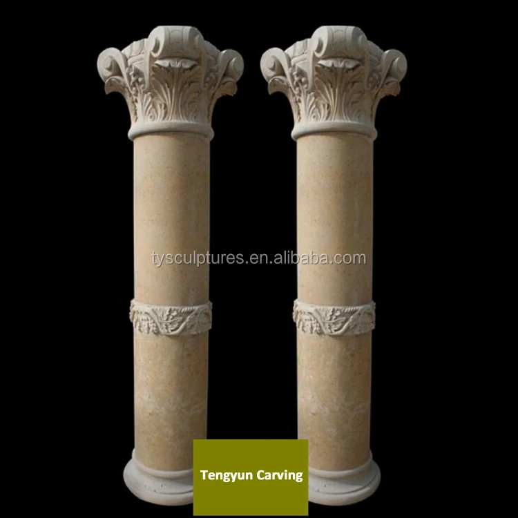 New modern stone porch column interior design marble column