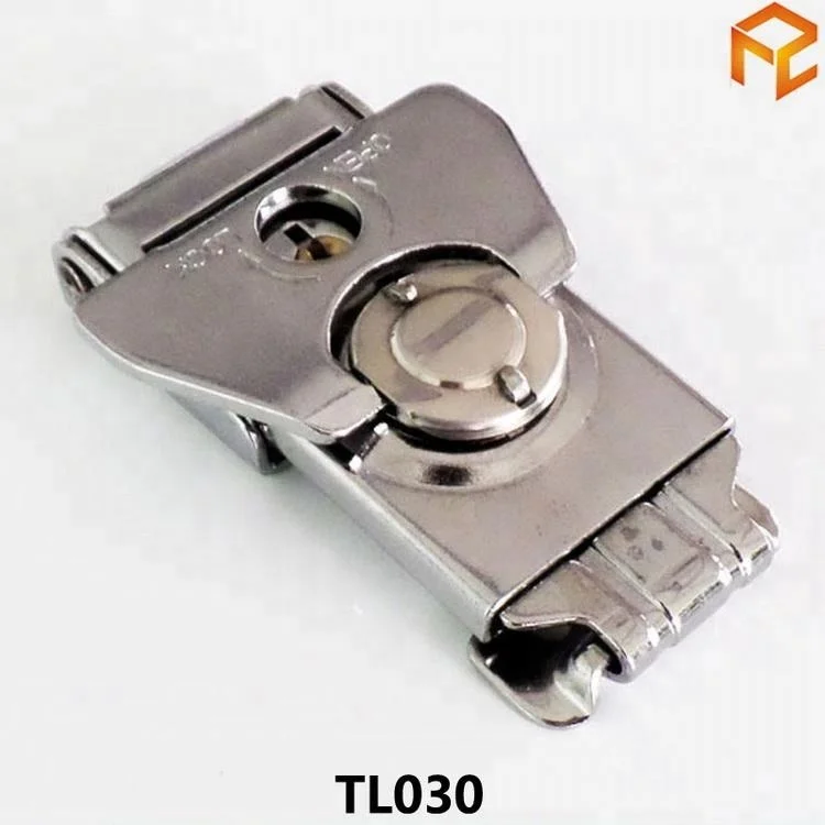 
steel and bright chrome plated spring loadedTSA twist latch 