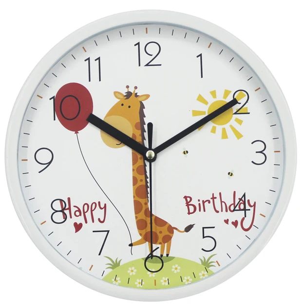 Fashion Promotion 8 inch cartoon wall clock  for home decor wholesale
