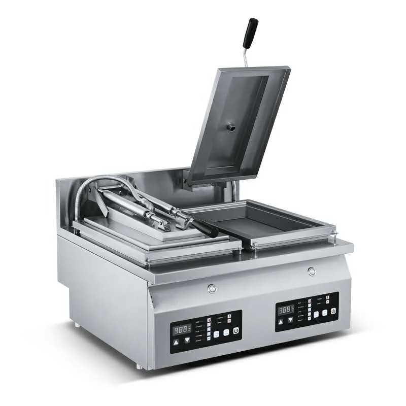 110v 220v USA factory low price Automatic Dumpling fried Machine Gyoza Griller Empanada Grilling pan for Canada restaurant