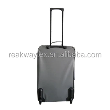 
China Luggage Factory Supply Cheap 3pcs Eva Trolley Luggage Suitcase Sets In Grey With Lime Trimming 