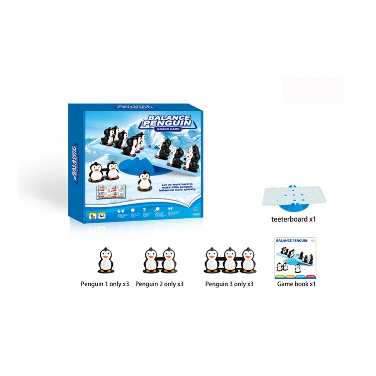 
Children play game funny toys penguin swimming pool board game 
