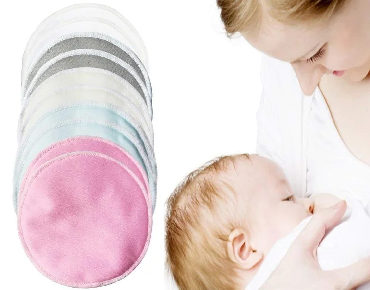 
factory custom bamboo organic nursing breast feeding pads 