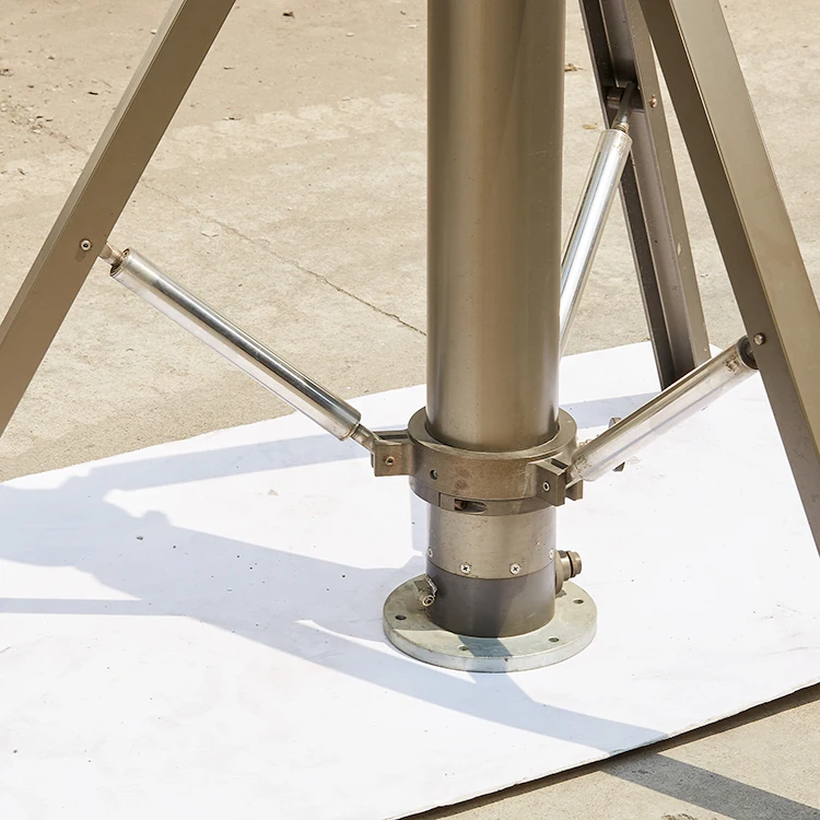 Pneumatic telescopic mast heavy  radio antenna mast tower